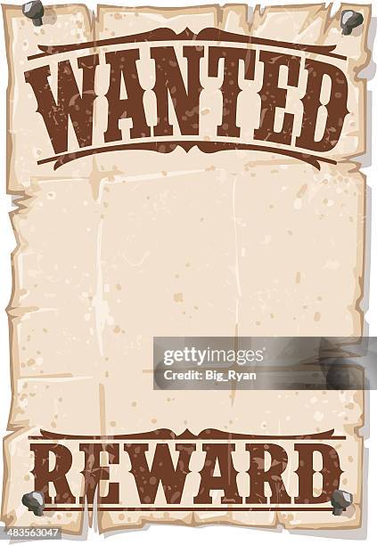wanted poster - wanted poster stock illustrations
