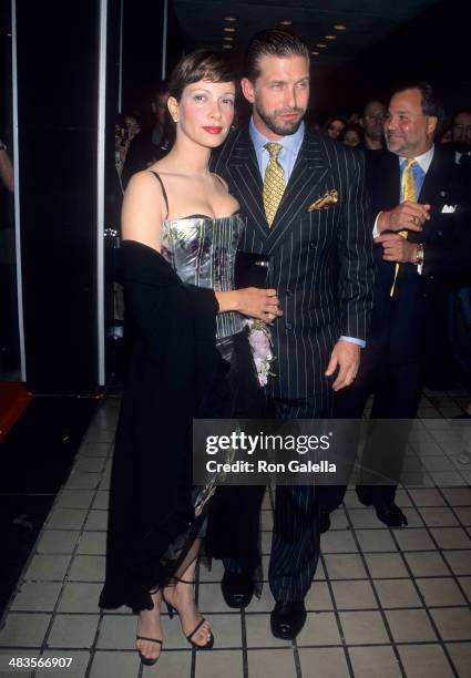 Actor Stephen Baldwin and wife Kennya attend the "One Tough Cop" New York City Premiere on October 5, 1998 at City Cinemas Cinema 1 in New York City.