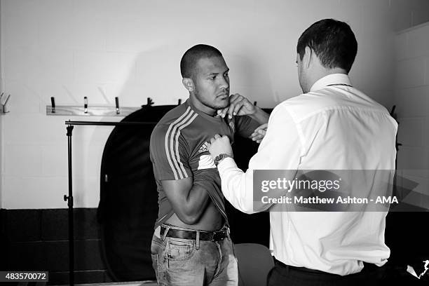 Behind the scenes at West Bromwich Albion as Jose Salomon Rondon has his medical on August 6, 2015 in West Bromwich, England.