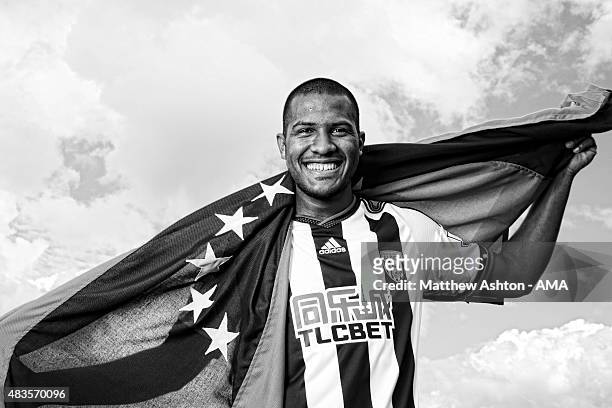 Behind the scenes at West Bromwich Albion as Jose Salomon Rondon has his medical on August 6, 2015 in West Bromwich, England.