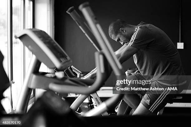 Behind the scenes at West Bromwich Albion as Jose Salomon Rondon has his medical on August 6, 2015 in West Bromwich, England.