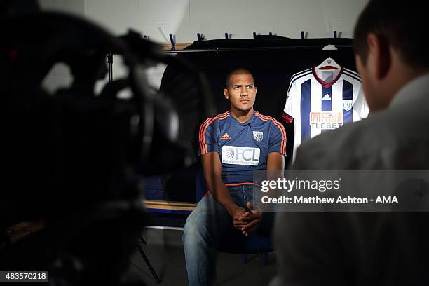 Behind the scenes at West Bromwich Albion as Jose Salomon Rondon has his medical on August 6, 2015 in West Bromwich, England.