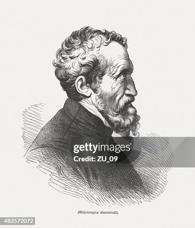 Michelangelo Buonarroti (Italian universal artist), published in 1878 Michelangelo Buonarroti (Italian universal artist), published in 1878