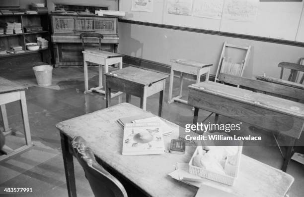 Classroom at Heatherdown Preparatory School, Berkshire, 22nd May 1968.