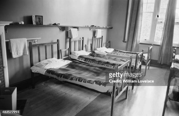 Dormitory at Heatherdown Preparatory School, Berkshire, 22nd May 1968.
