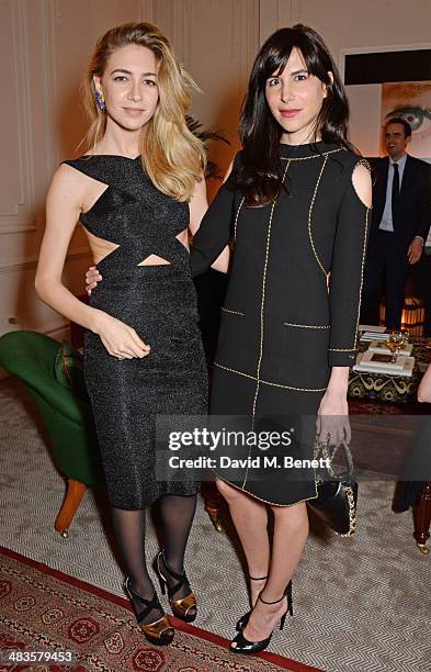 Sabine Ghanem and Caroline Sieber attend the Sabine G Harlequin Collection launch hosted by jewellery designer Sabine Ghanem and Joseph Getty at 26...