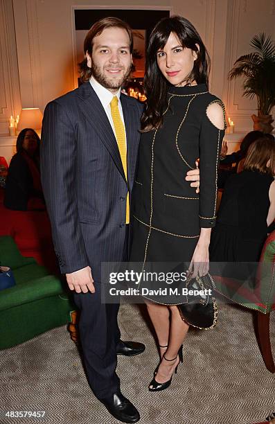 Joseph Getty and Caroline Sieber attend the Sabine G Harlequin Collection launch hosted by jewellery designer Sabine Ghanem and Joseph Getty at 26...