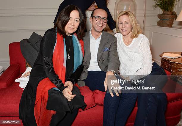 Domitilla Harding, Gianluca Longo and Sydney Ingle-Finch attend the Sabine G Harlequin Collection launch hosted by jewellery designer Sabine Ghanem...