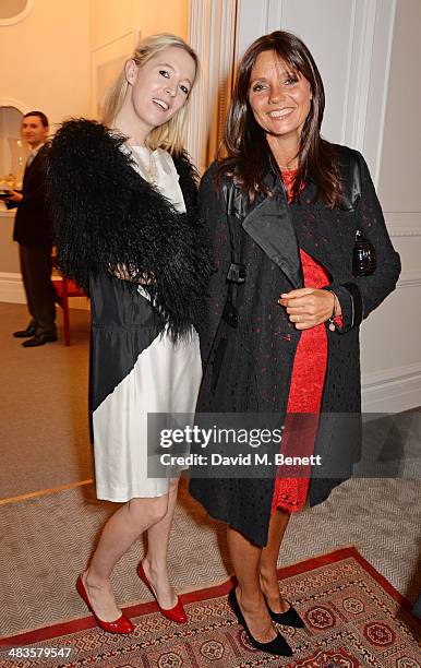 Sophia Hesketh and Debonaire von Bismarck attend the Sabine G Harlequin Collection launch hosted by jewellery designer Sabine Ghanem and Joseph Getty...