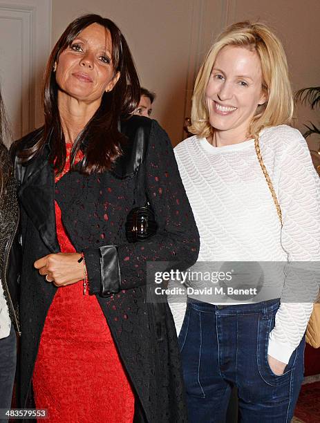 Debonaire von Bismarck and Sydney Ingle-Finch attend the Sabine G Harlequin Collection launch hosted by jewellery designer Sabine Ghanem and Joseph...