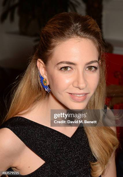 Jewellery designer Sabine Ghanem attends the Sabine G Harlequin Collection launch which she hosted with Joseph Getty at 26 Curzon Street on April 9,...