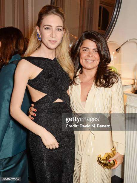 Sabine Ghanem and Daniella Helayel attend the Sabine G Harlequin Collection launch hosted by jewellery designer Sabine Ghanem and Joseph Getty at 26...