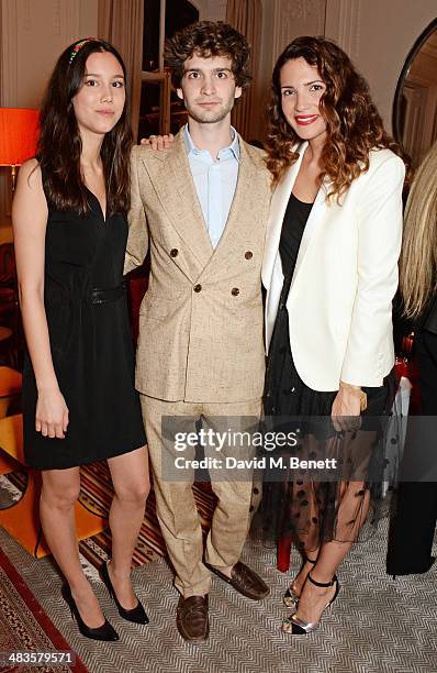 Song-I Saba, Julius Getty and Racil Chalhoub attend the Sabine G Harlequin Collection launch hosted by jewellery designer Sabine Ghanem and Joseph...