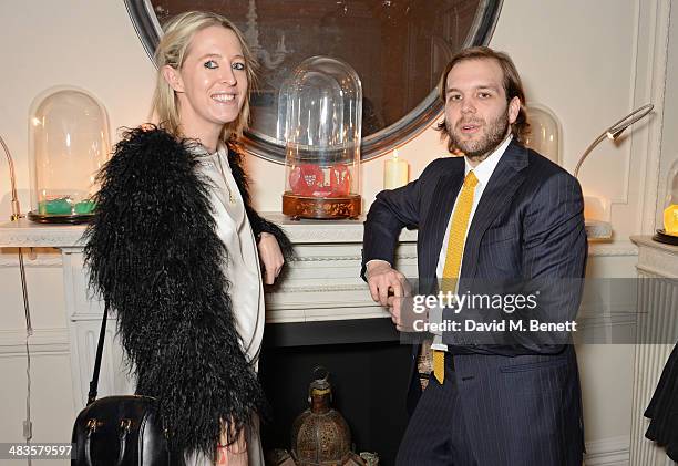 Sophia Hesketh and Joseph Getty attend the Sabine G Harlequin Collection launch hosted by jewellery designer Sabine Ghanem and Joseph Getty at 26...