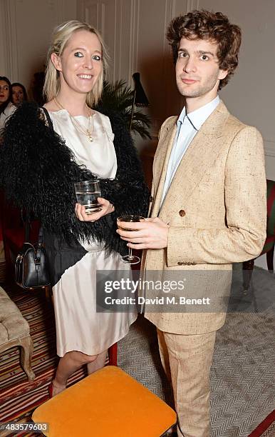 Sophia Hesketh and Julius Getty attend the Sabine G Harlequin Collection launch hosted by jewellery designer Sabine Ghanem and Joseph Getty at 26...