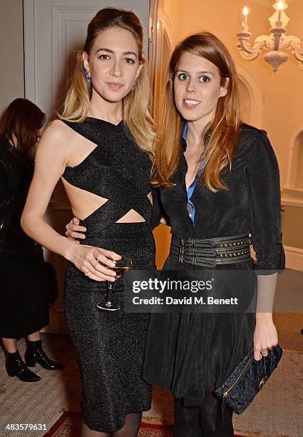 Sabine Ghanem and Princess Beatrice of York attend the Sabine G Harlequin Collection launch hosted by jewellery designer Sabine Ghanem and Joseph...