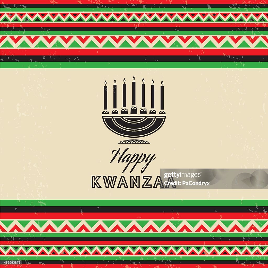 Retro Kwanzaa Celebration Card