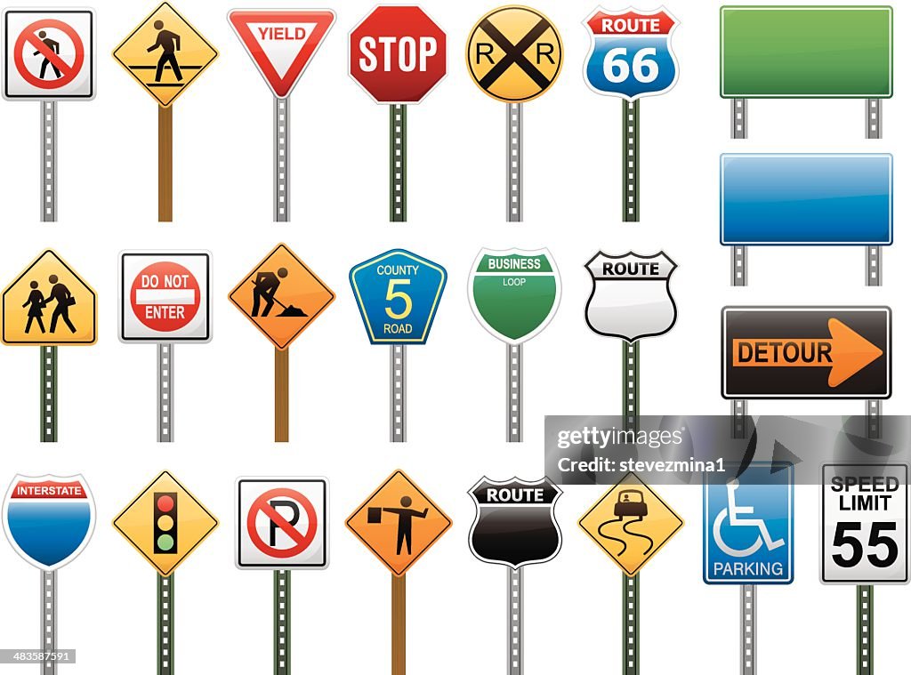 Interstate Highway Sign Vector