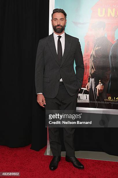 Actor Luca Calvani attends the New York Premiere of "The Man From U.N.C.L.E." at Ziegfeld Theater on August 10, 2015 in New York City.