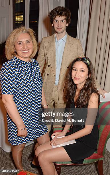 Lucylya Santos, Julius Getty and Song-i Saba attend the Sabine G Harlequin Collection launch hosted by jewellery designer Sabine Ghanem and Joseph...