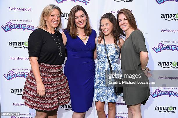 Dr. Alice Wilder, Monica Dennis, Addison Holley and Tara Sorensen attend the premiere screening event for Amazon Original Kids Series 'Wishenpoof' on...