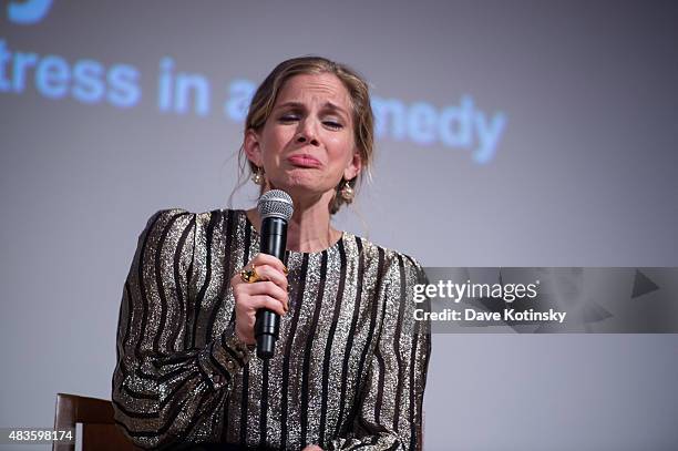 Anna Chlumsky attends the SAG Foundation and Backstage Conversations Emmy series with Anna Chlumsky of "VEEP" at The New School on August 10, 2015 in...