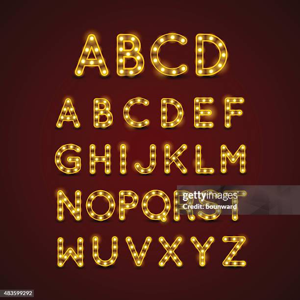 Ttl Letters 762 Light Bulb Alphabet Vector High Res Illustrations - Getty Images