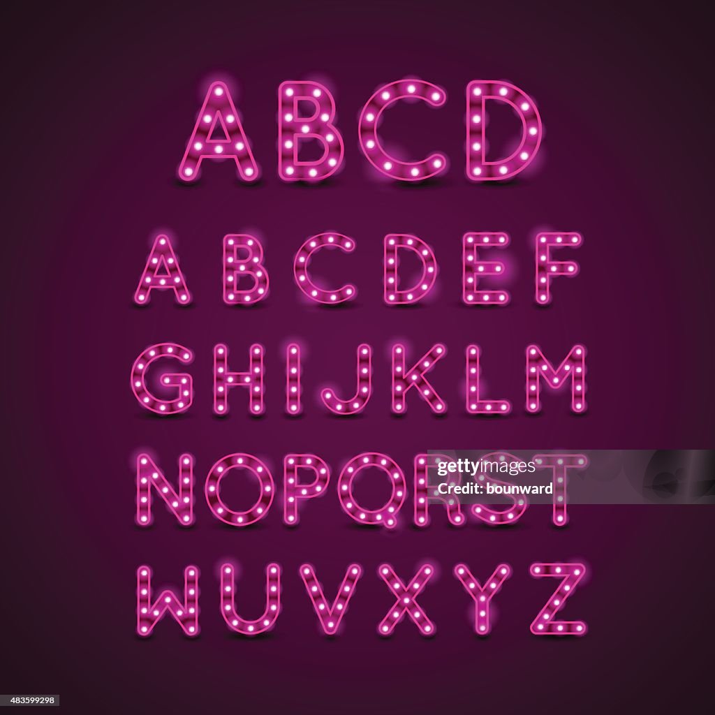 Light Bulb Letters High-Res Vector Graphic - Getty Images