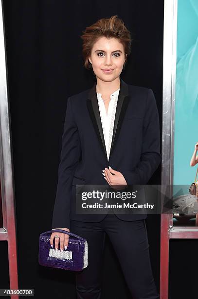 Actress Sami Gayle attends the New York premiere of "The Man From U.N.C.L.E." at Ziegfeld Theater on August 10, 2015 in New York City.