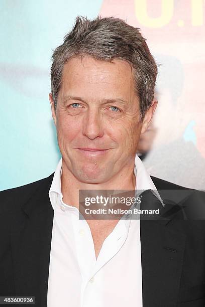 Actor Hugh Grant attends the New York Premiere of "The Man From U.N.C.L.E." at Ziegfeld Theater on August 10, 2015 in New York City.