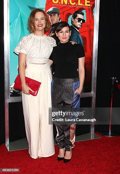 Yael Stone attends "The Man From U.N.C.L.E." New York Premiere at Ziegfeld Theater on August 10, 2015 in New York City.