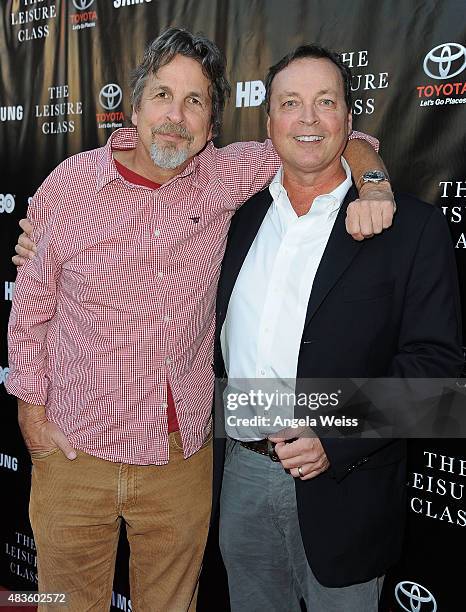 Directors Peter Farrelly and Bobby Farrelly attend the Project Greenlight Season 4 Winning Film premiere "The Leisure Class" presented by Matt Damon,...