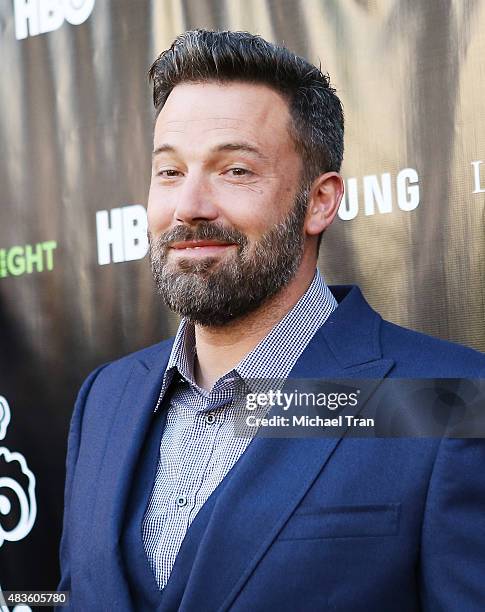 Ben Affleck arrives at HBO presents The Project Greenlight season 4 winning film "The Leisure Class" held at The Theatre - The Ace Hotel on August...