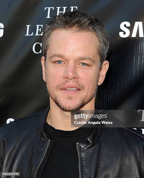 Actor Matt Damon attends the Project Greenlight Season 4 Winning Film premiere "The Leisure Class" presented by Matt Damon, Ben Affleck, Adaptive...