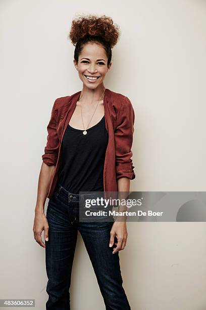 Actress Sherri Saum from ABC Family's 'The Fosters' poses poses in the Getty Images Portrait Studio powered by Samsung Galaxy at the 2015 Summer...