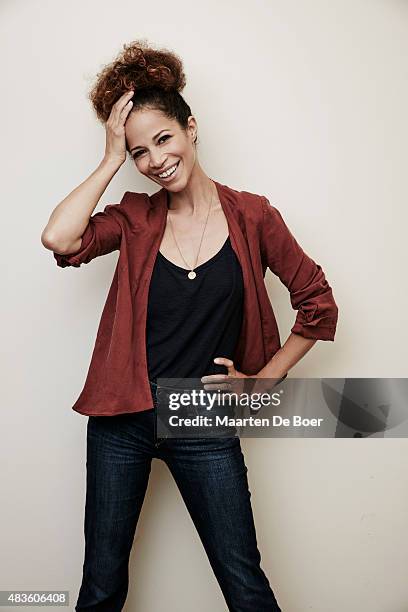 Actress Sherri Saum from ABC Family's 'The Fosters' poses poses in the Getty Images Portrait Studio powered by Samsung Galaxy at the 2015 Summer...