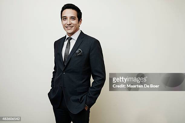 Actor Gabriel Luna from ABC 'Wicked City' poses poses in the Getty Images Portrait Studio powered by Samsung Galaxy at the 2015 Summer TCA's at The...