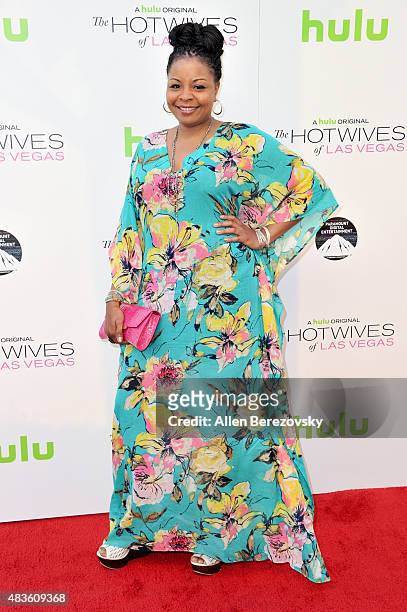ActressmTymberlee Hill attends the screening of Hulu and Paramount Digital Entertainment's "The Hotwives Of Las Vegas" at Sherry Lansing Theatre at...