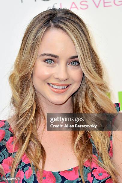 Actress Hannah Kasulka attends the screening of Hulu and Paramount Digital Entertainment's "The Hotwives Of Las Vegas" at Sherry Lansing Theatre at...