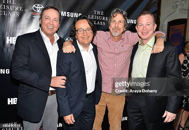 Bobby Farrelly, Len Amato, Peter Farrelly and Perrin Chiles attend the Adaptive Studios and HBO present The Project Greenlight Season 4 Winning Film...