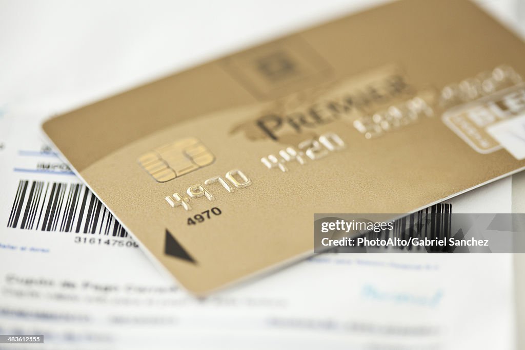 Close-up of credit card