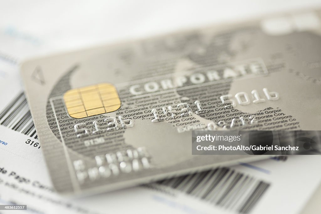 Close-up of credit card