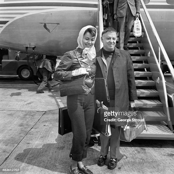Actress Anne Heywood with her husband Raymond Stross, arriving at ...