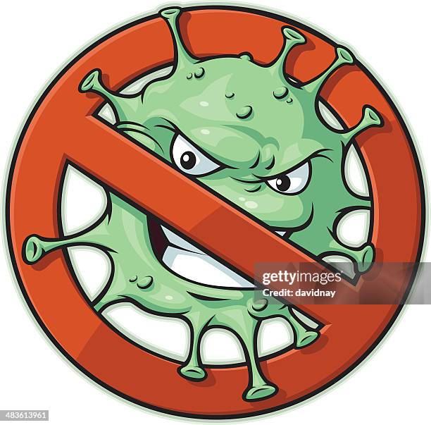 stockillustraties, clipart, cartoons en iconen met biohazard mascot v2 - computerbug