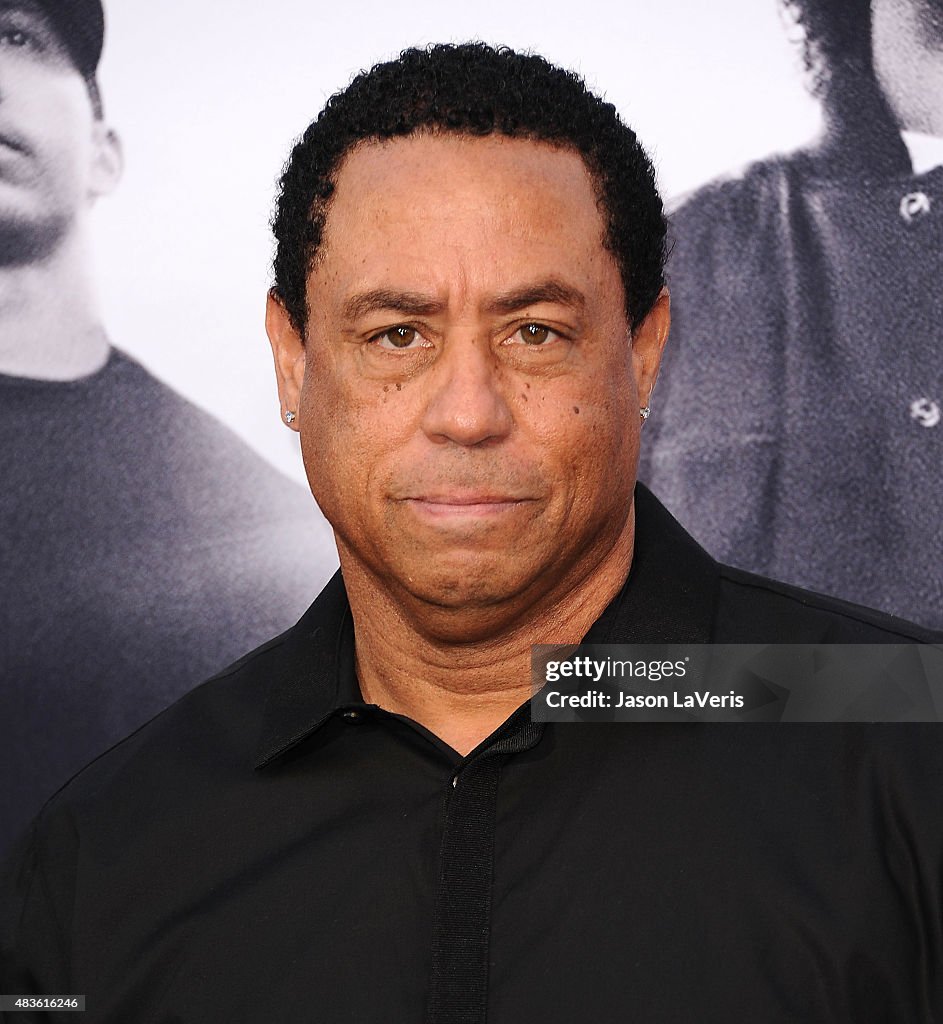Antoine Carraby aka DJ Yella attends the premiere of "Straight Outta