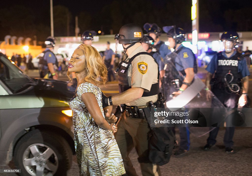 Ferguson Tense After Shootout On Anniversary Of Michael Brown's Death
