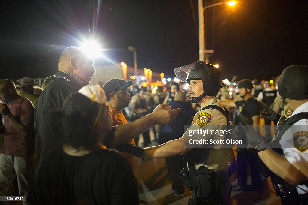 Ferguson Tense After Shootout On Anniversary Of Michael Brown's Death