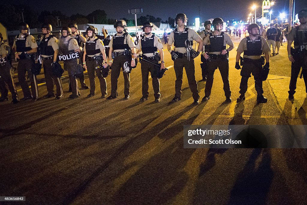 Ferguson Tense After Shootout On Anniversary Of Michael Brown's Death