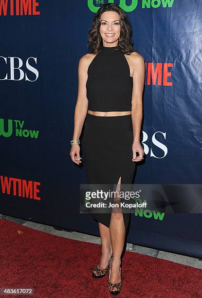 Actress Alana De La Garza arrives at CBS, CW And Showtime 2015 Summer TCA Party at Pacific Design Center on August 10, 2015 in West Hollywood,...