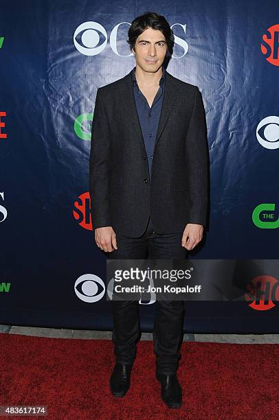 Actor Brandon Routh arrives at CBS, CW And Showtime 2015 Summer TCA Party at Pacific Design Center on August 10, 2015 in West Hollywood, California.